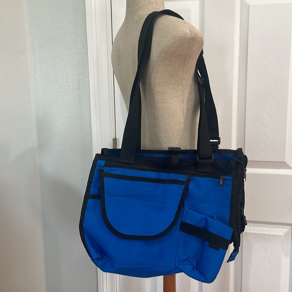 Walt Disney World Mickey Mouse saddle bag canvas tote cast members original blue - Picture 14 of 14